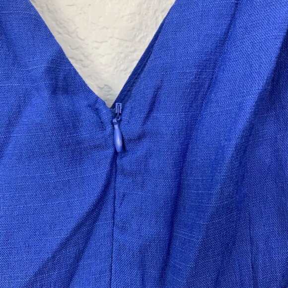 The Impeccable Pig Sleeveless Tie Shoulder Peplum Top - Picture 6 of 10